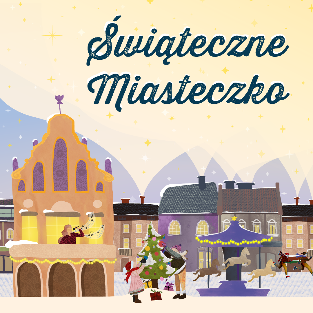 plakat promujący Świąteczne miasteczko w Rzeszowie